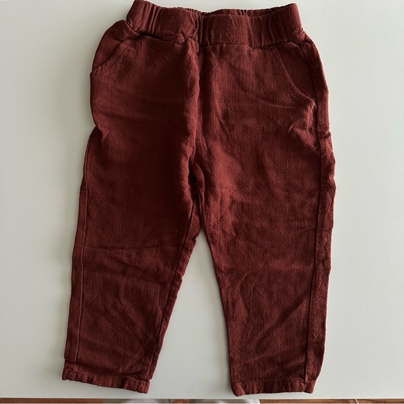 Toddler Rust Colored Long Woven Set Size 2T - Picture 3 of 4